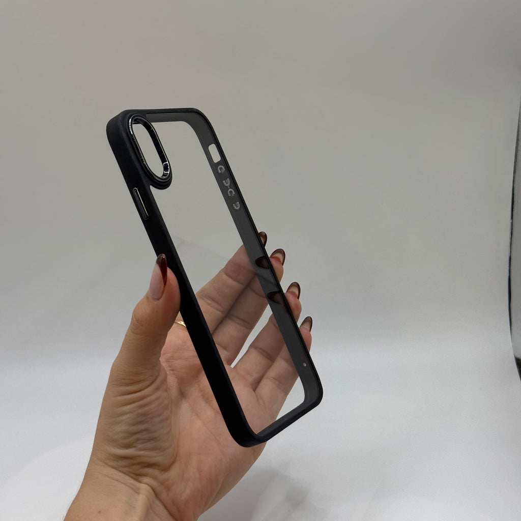 CASE IPHONE XS MAX BORDE COLOR NEGRO