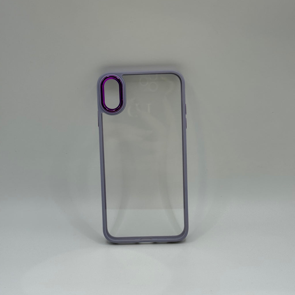 CASE IPHONE XR BORDE COLOR LILA