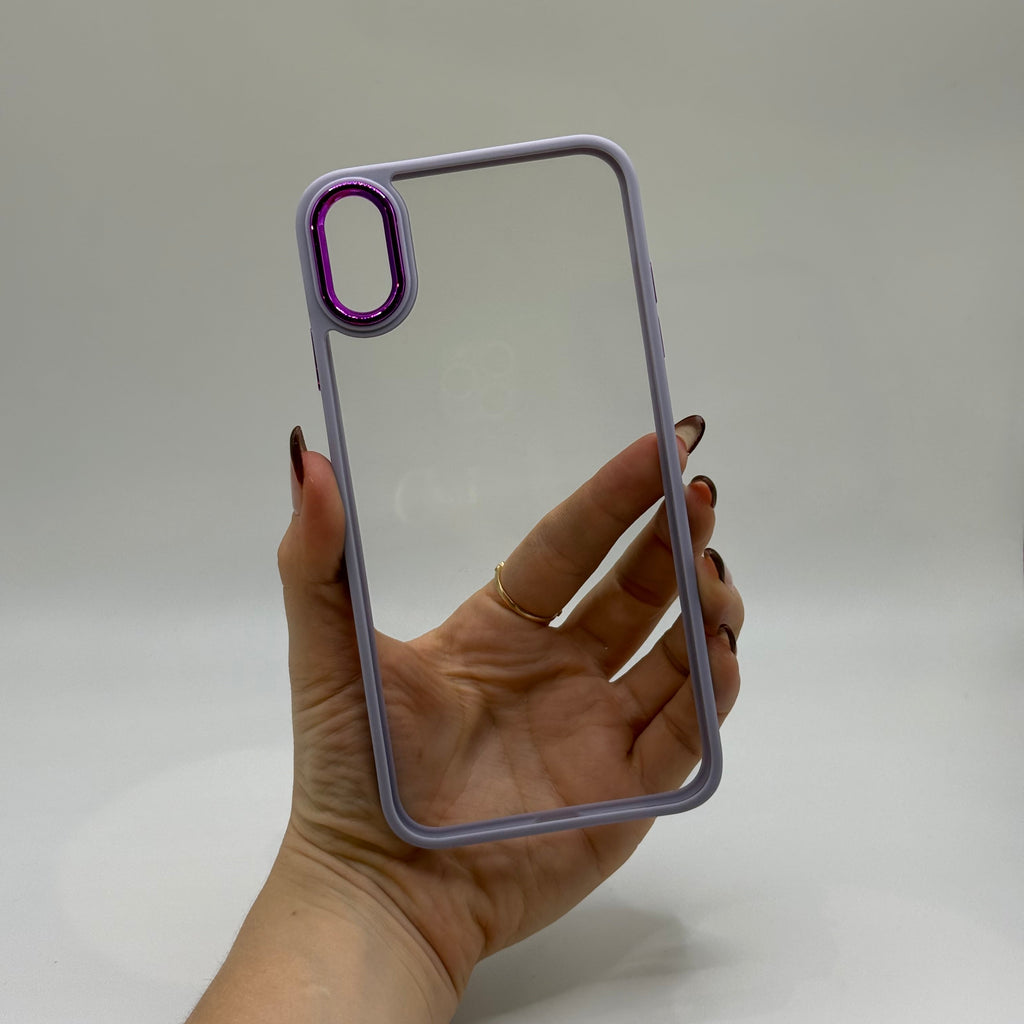 CASE IPHONE XS MAX BORDE COLOR LILA