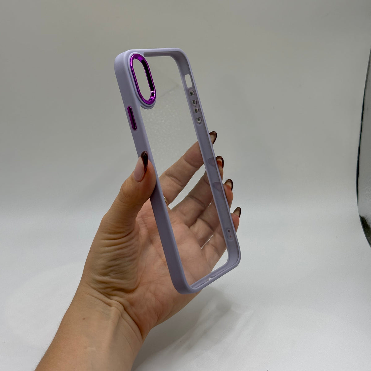CASE IPHONE XS MAX BORDE COLOR LILA