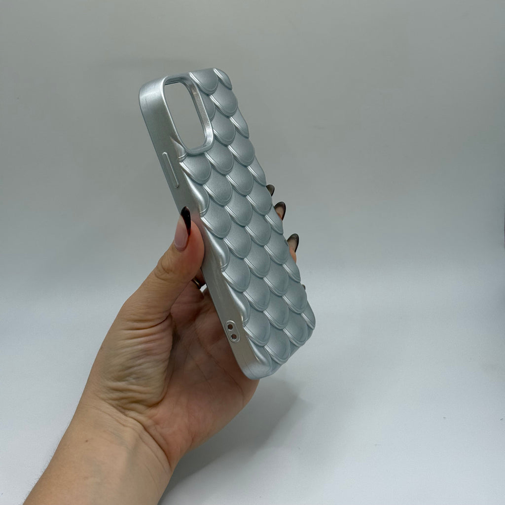CASE IPHONE 11 ESCAMAS PLATEADA