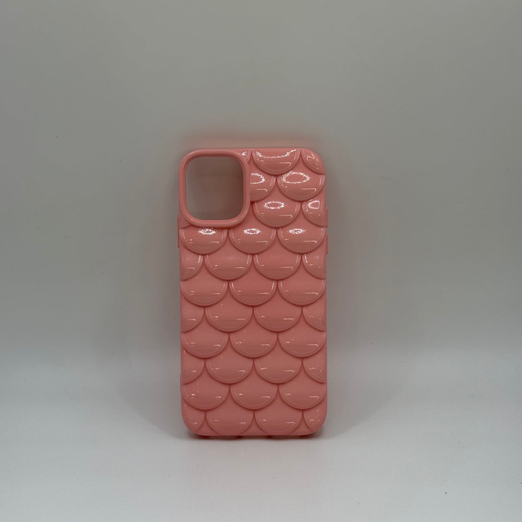 CASE IPHONE 11 ESCAMAS ROSADO
