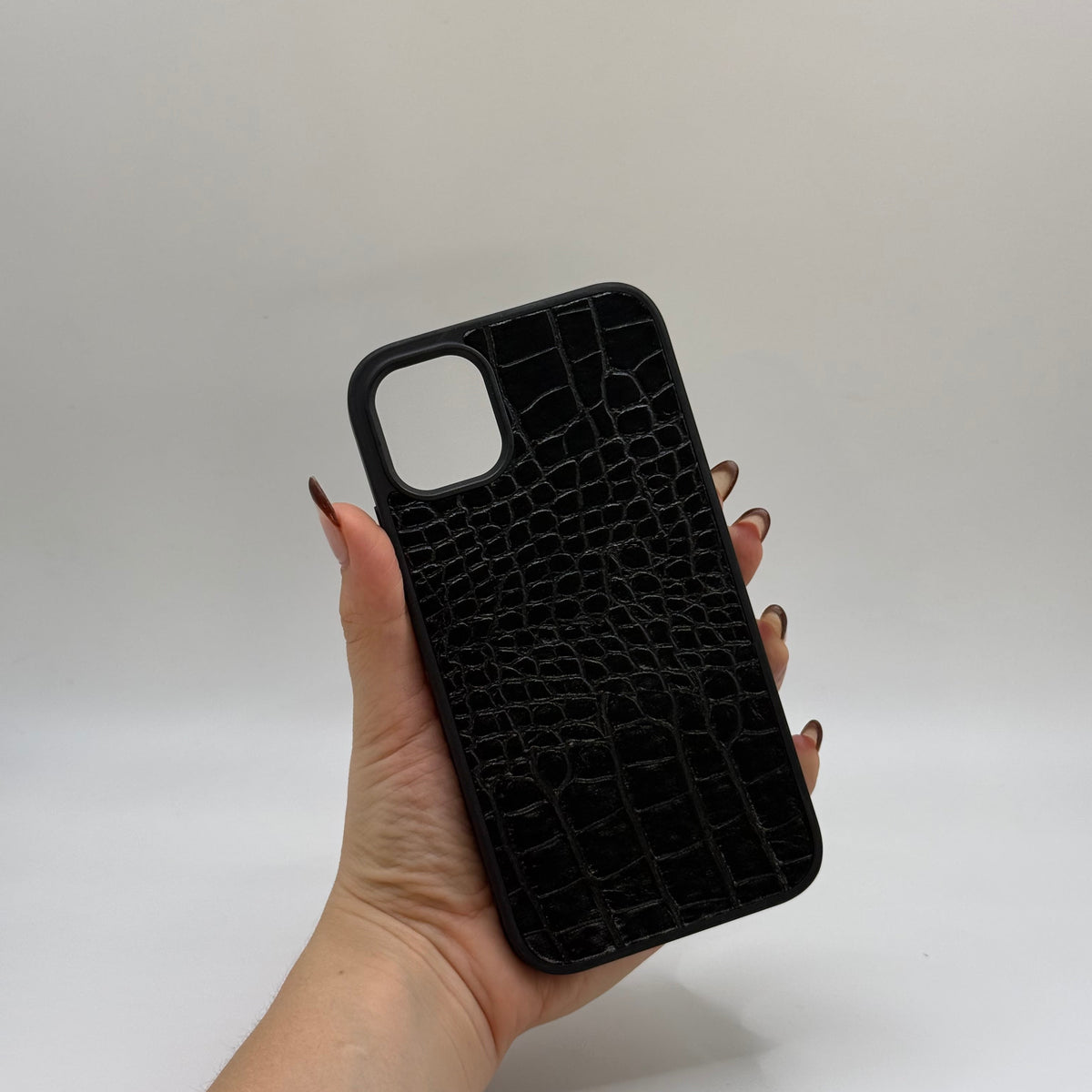 CASE IPHONE 11 COCODRILO NEGRO