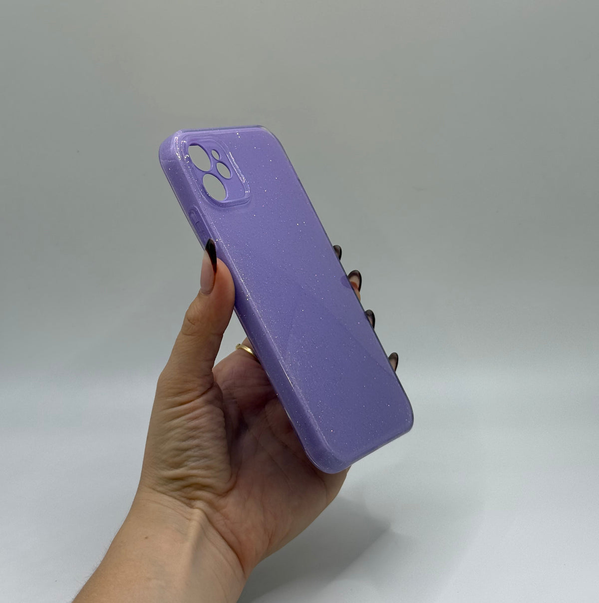CASE IPHONE 11 DESTELLOS LILA