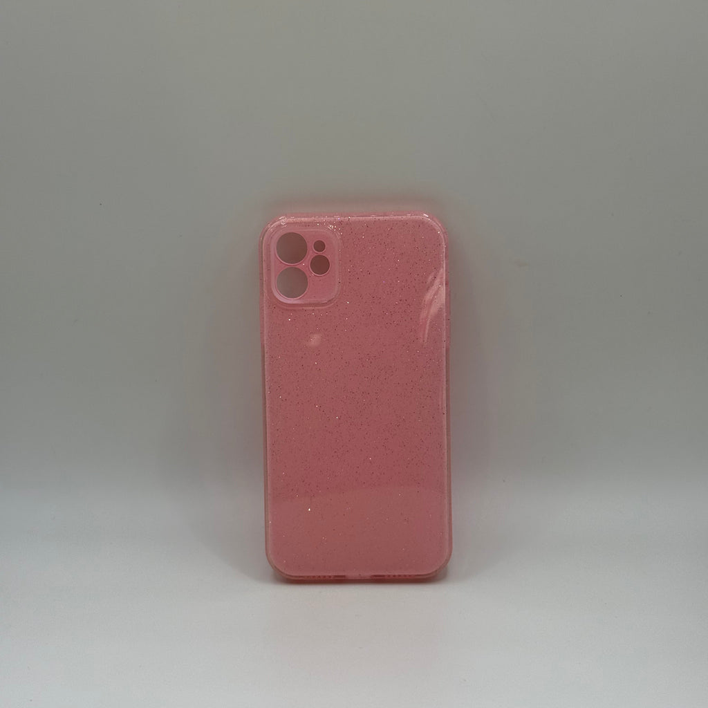 CASE IPHONE 11 DESTELLOS ROSADO