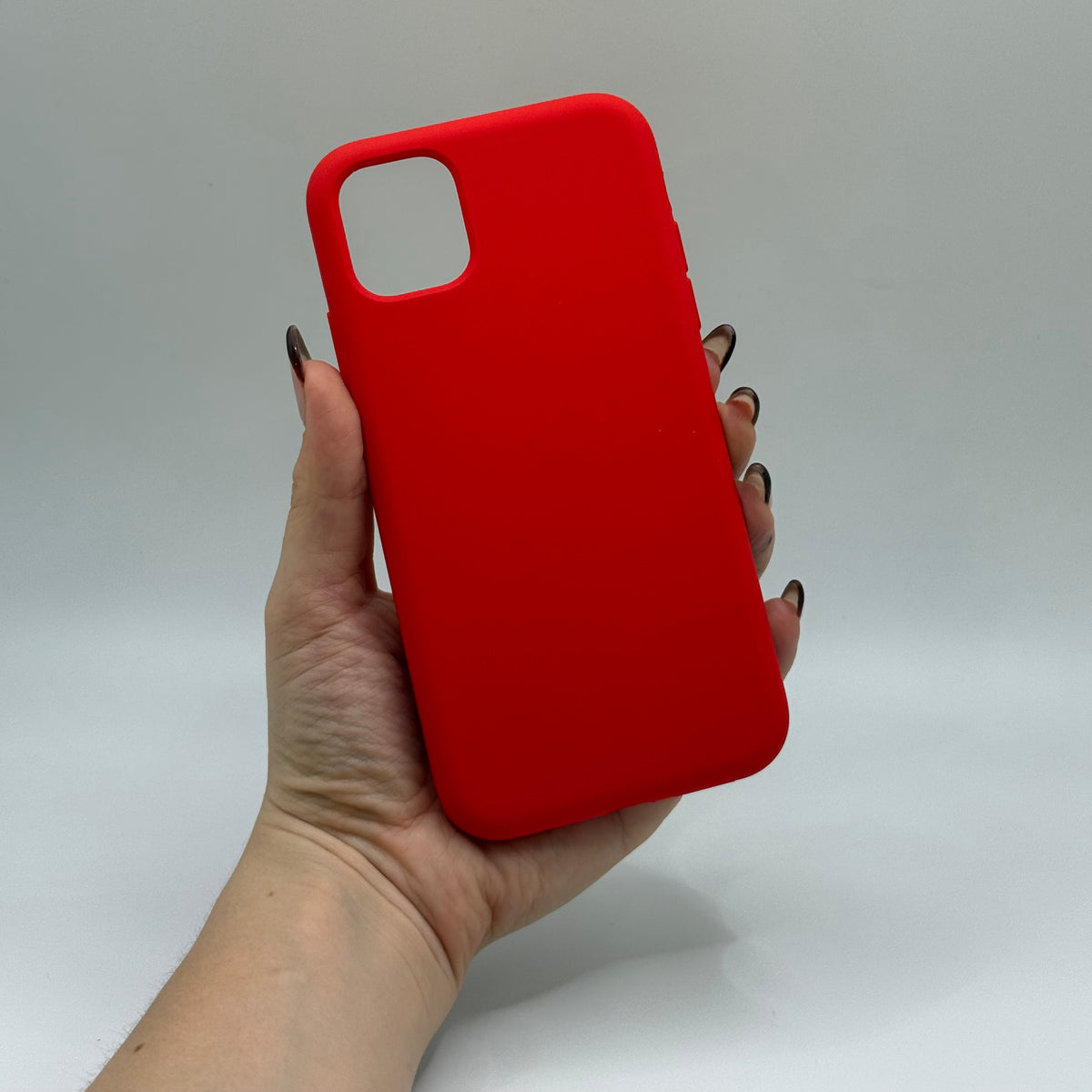 CASE IPHONE 11 SILICONA ROJA