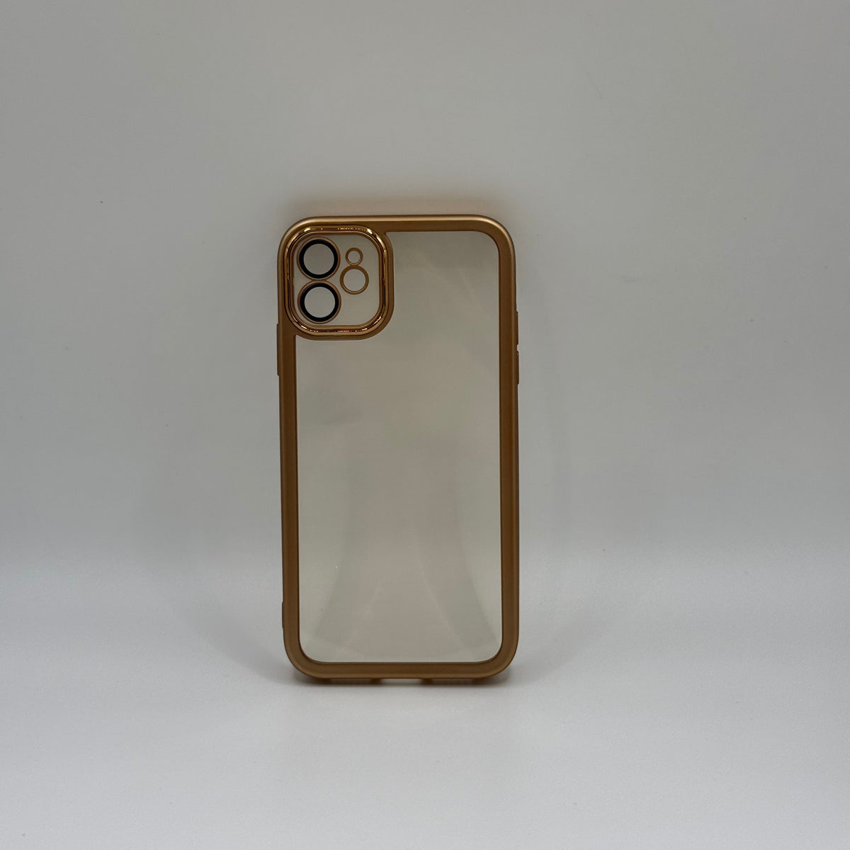CASE IPHONE 11 BORDE METALIZADO DORADO