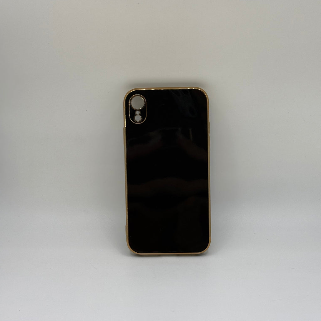 CASE IPHONE XR LUJO NEGRO