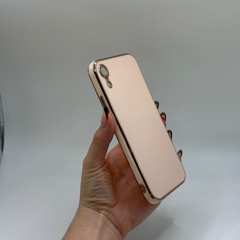 CASE IPHONE XR LUJO ROSADO