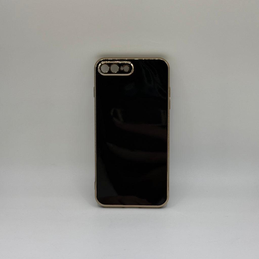 CASE IPHONE 7-8 PLUS LUJO NEGRO