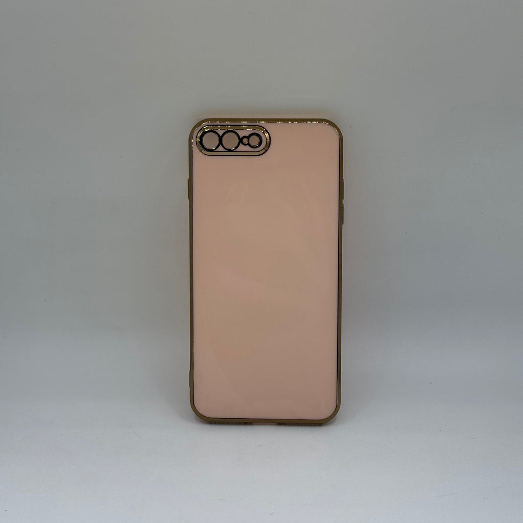 CASE IPHONE 7-8 PLUS LUJO ROSADO