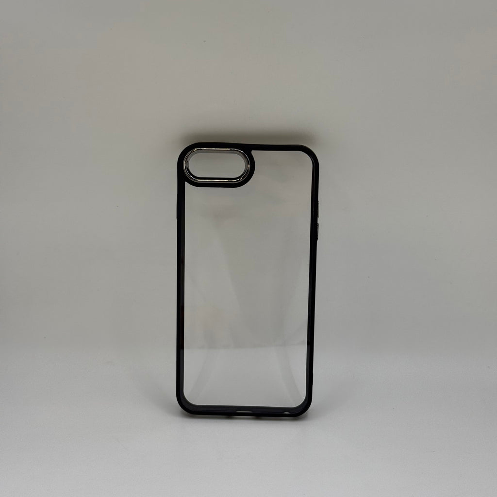 CASE IPHONE 7-8 PLUS BORDE COLOR NEGRO