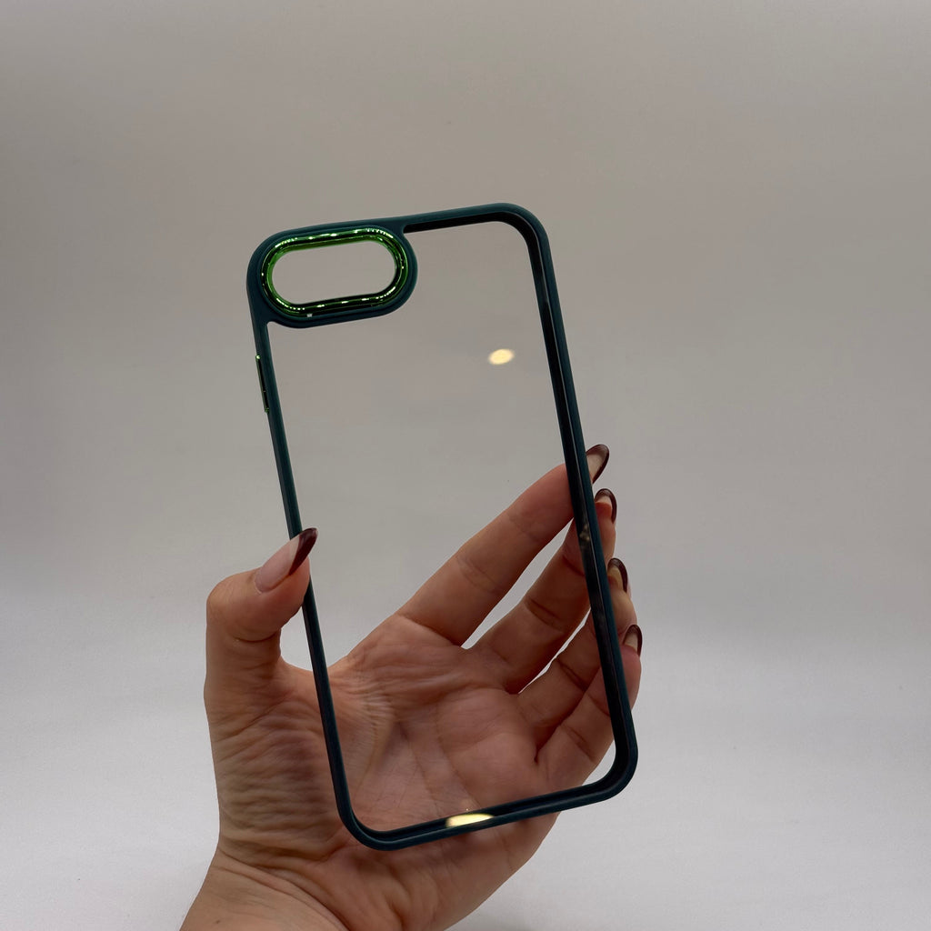 CASE IPHONE 7-8 PLUS BORDE COLOR VERDE