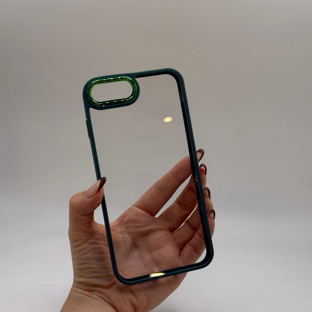 CASE IPHONE 7-8 PLUS BORDE COLOR VERDE