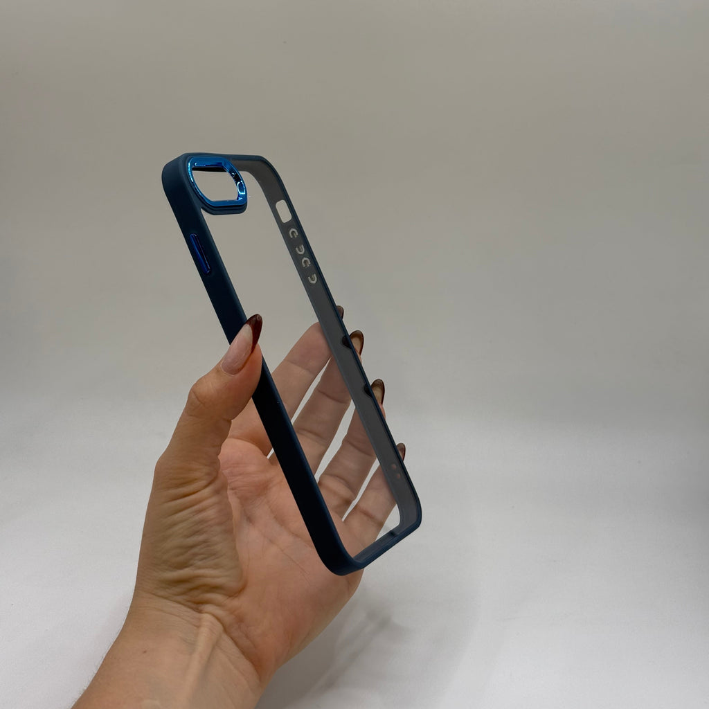 CASE IPHONE 7-8 PLUS BORDE COLOR AZUL