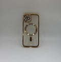 CASE IPHONE 11 PRO BORDE METALIZADO DORADO