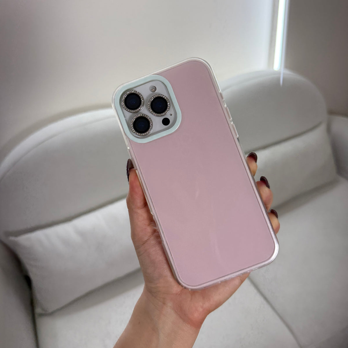 CASE IPHONE 15 PRO MAX PASTEL ROSADO