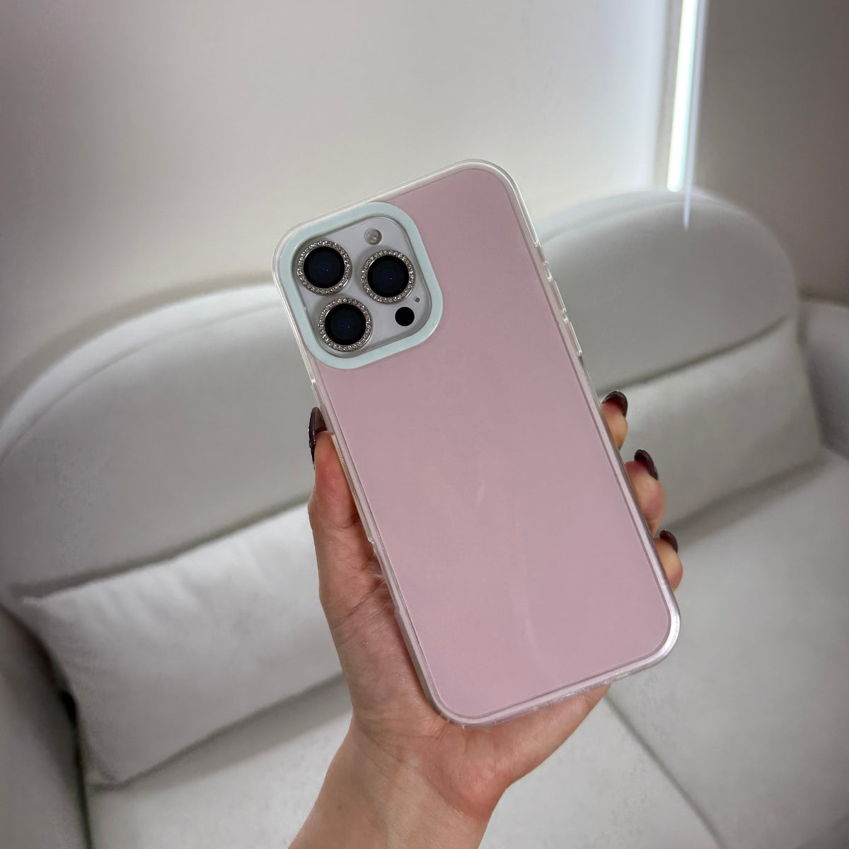 CASE IPHONE 14 PRO MAX PASTEL ROSADO