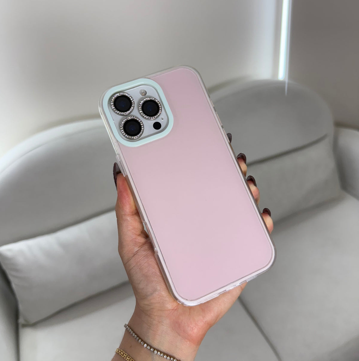 CASE IPHONE 16 PRO MAX PASTEL ROSADO