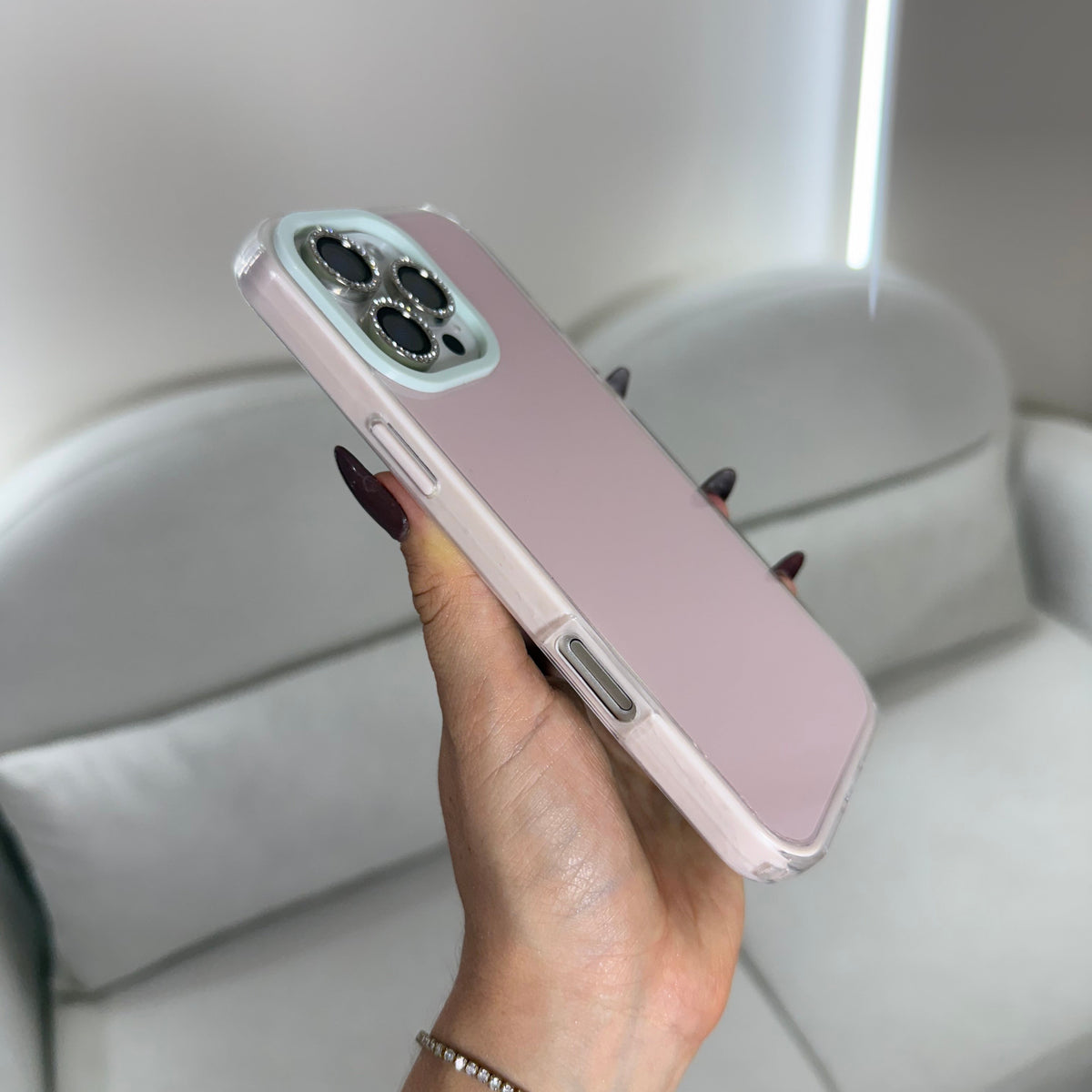 CASE IPHONE 16 PRO MAX PASTEL ROSADO
