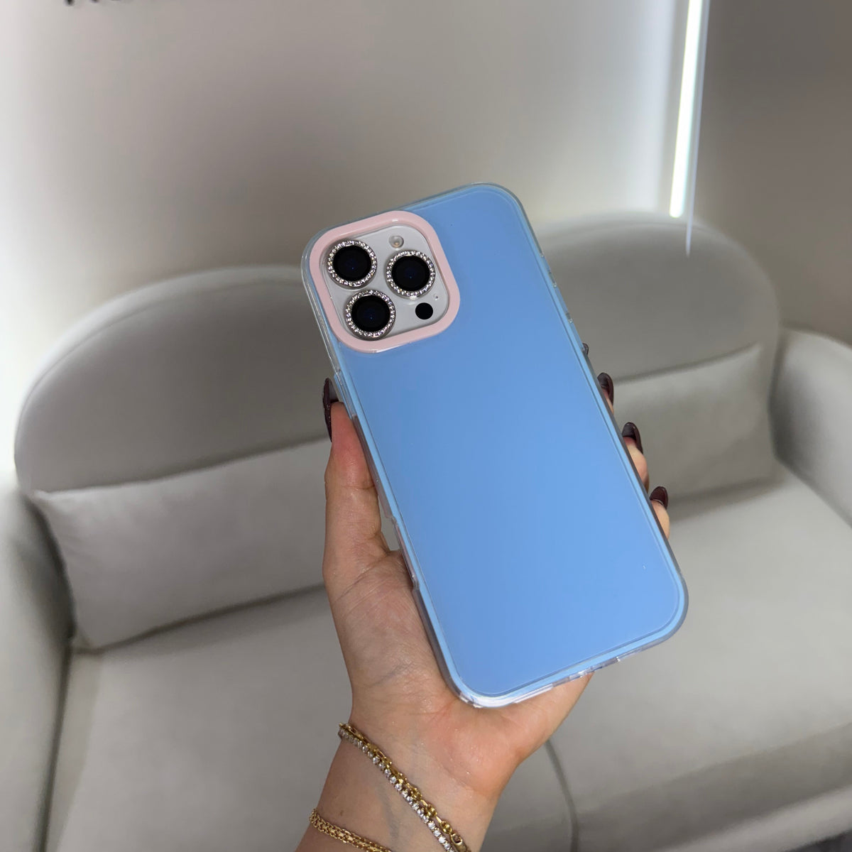 CASE IPHONE 14 PRO MAX PASTEL CELESTE