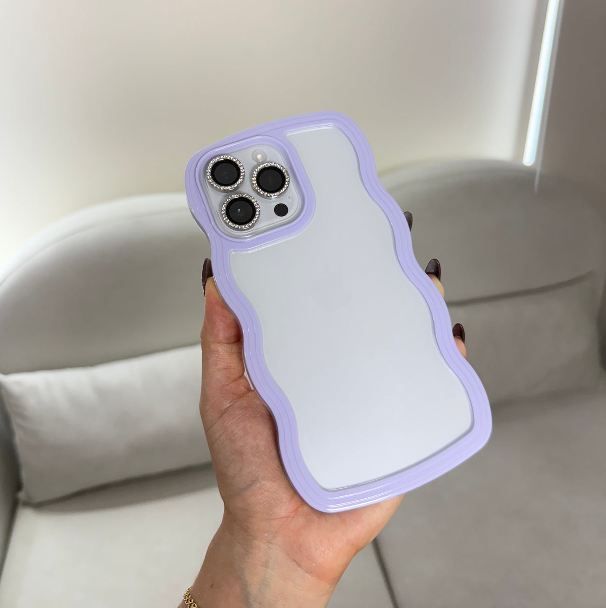 CASE IPHONE 12 -12 PRO NUBE LILA