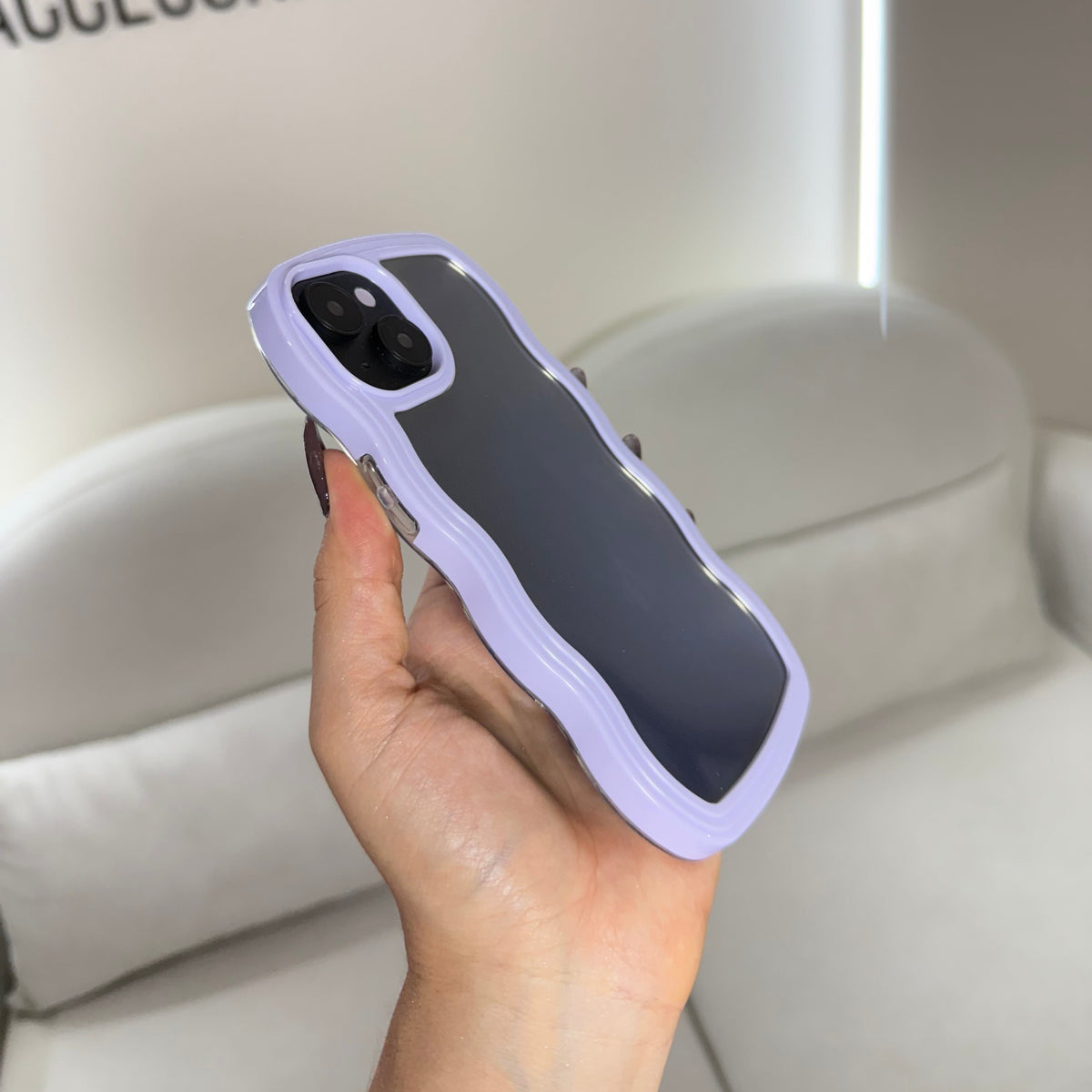 CASE IPHONE 13-14 NUBE LILA