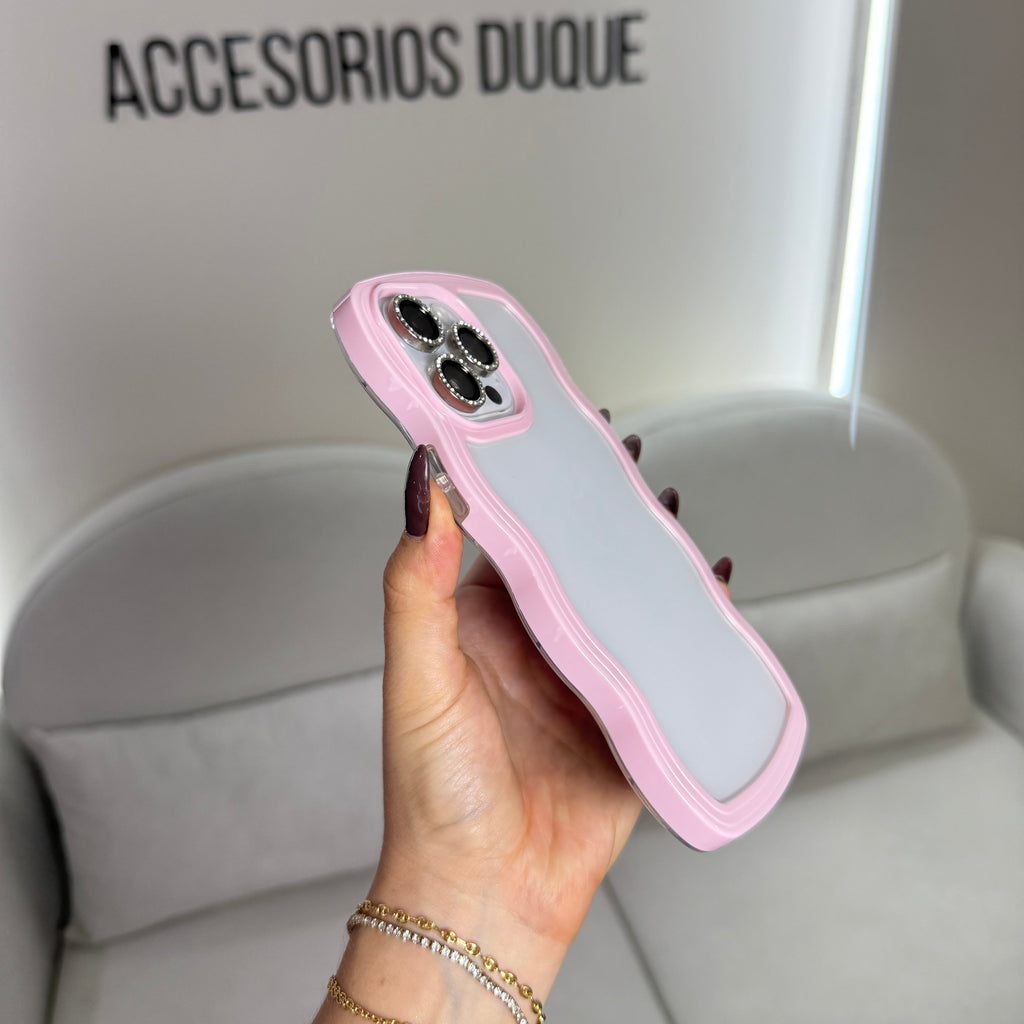 CASE IPHONE 12 PRO MAX NUBE ROSADO