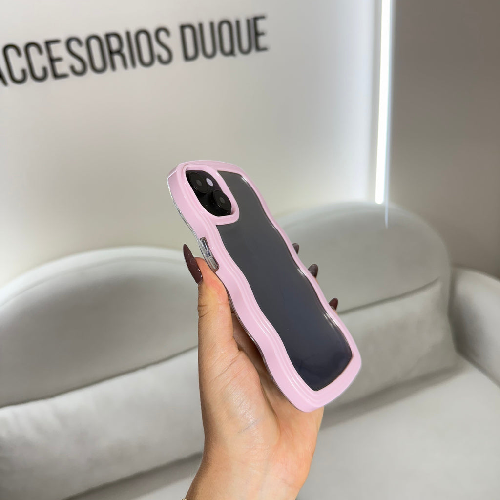 CASE IPHONE 14 PLUS NUBE ROSADO