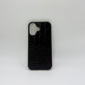 CASE IPHONE 16 PLUS COCODRILO NEGRO