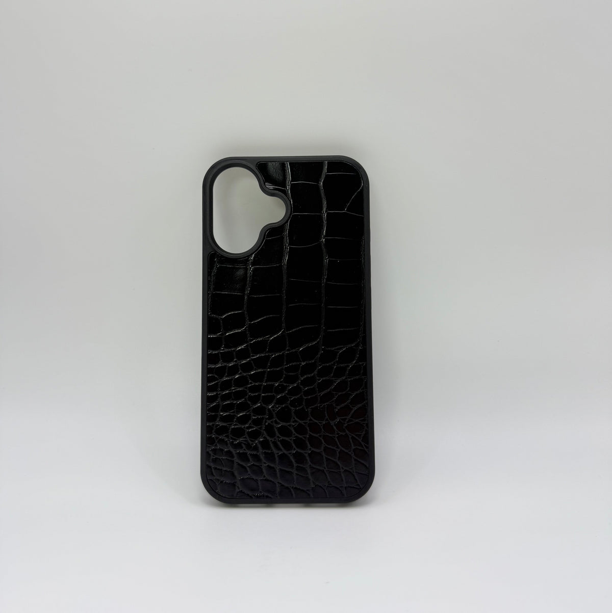 CASE IPHONE 16 PLUS COCODRILO NEGRO