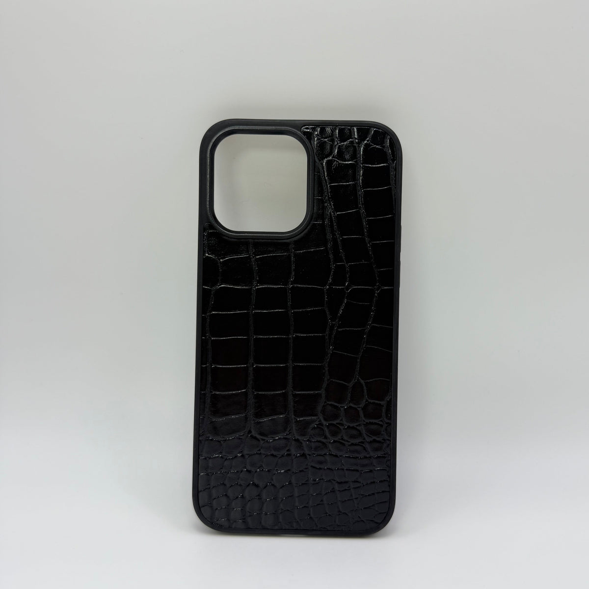 CASE IPHONE 15 COCODRILO NEGRO