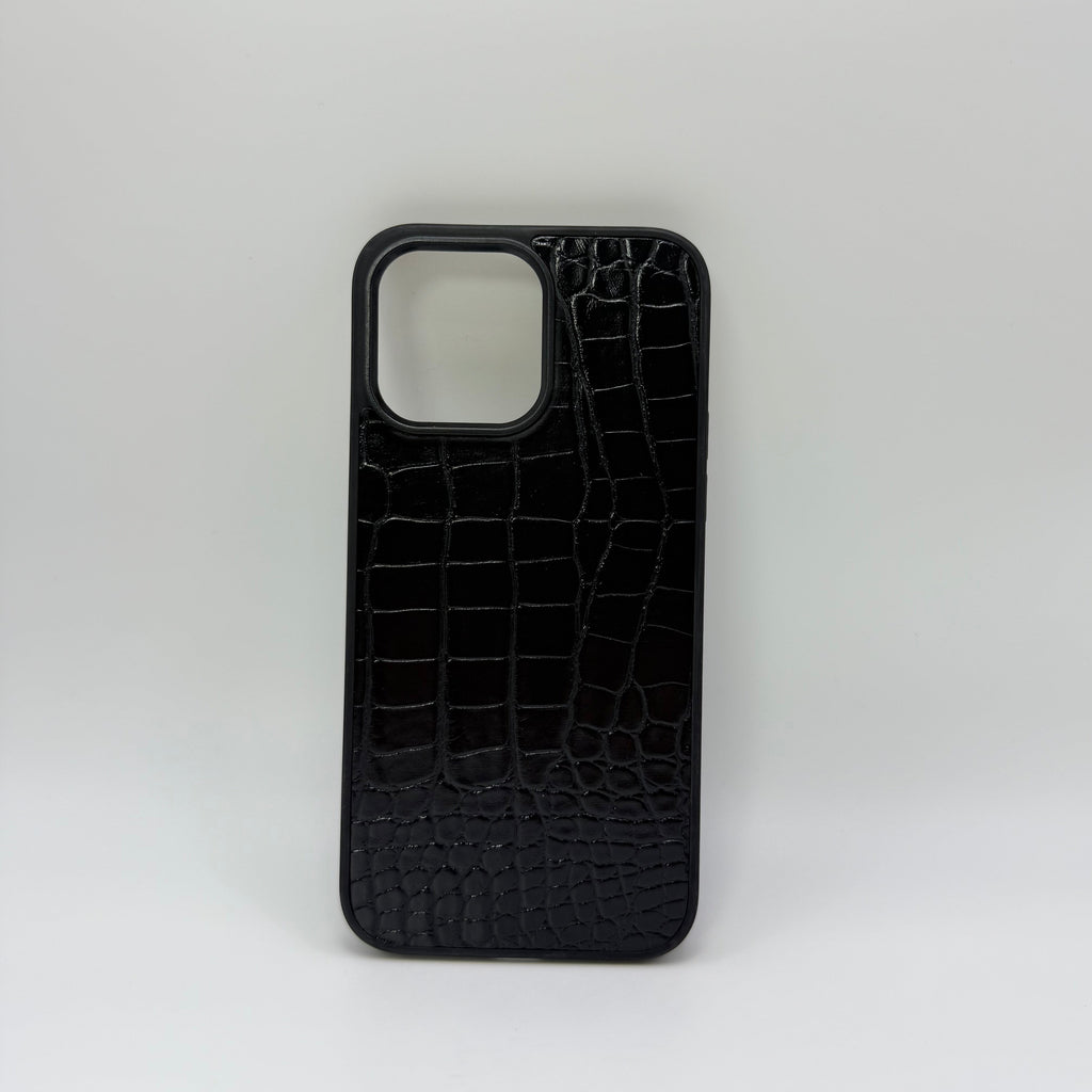 CASE IPHONE 13-14 COCODRILO NEGRO