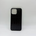 CASE IPHONE 15 PRO COCODRILO NEGRO
