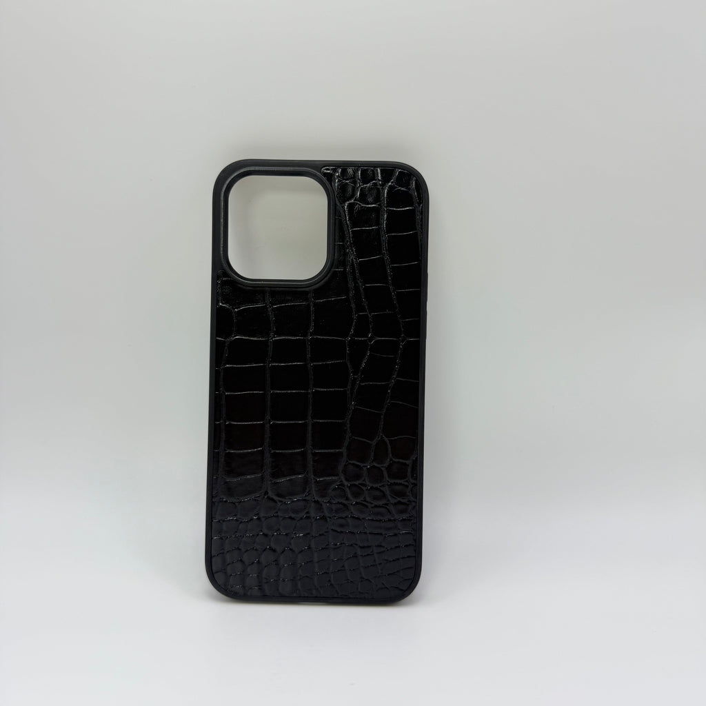 CASE IPHONE 16 PRO COCODRILO NEGRO