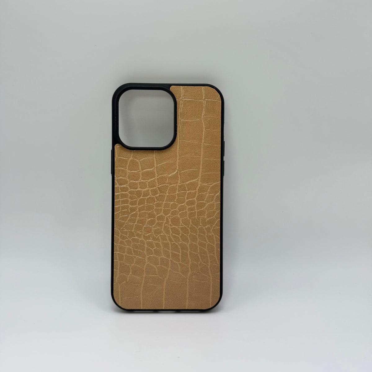 CASE IPHONE 14 PRO MAX COCODRILO BEIGE