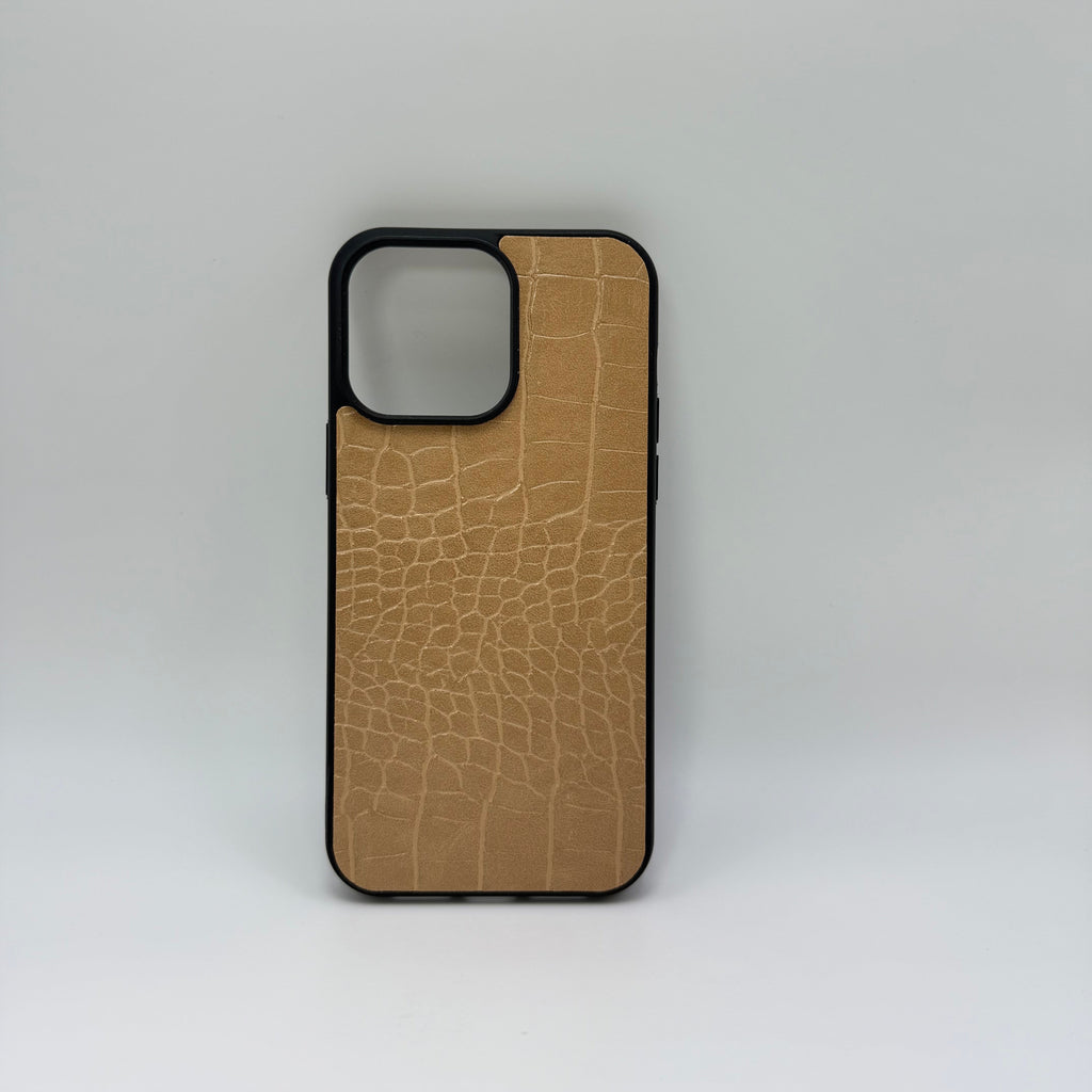 CASE IPHONE 12 PRO MAX COCODRILO BEIGE