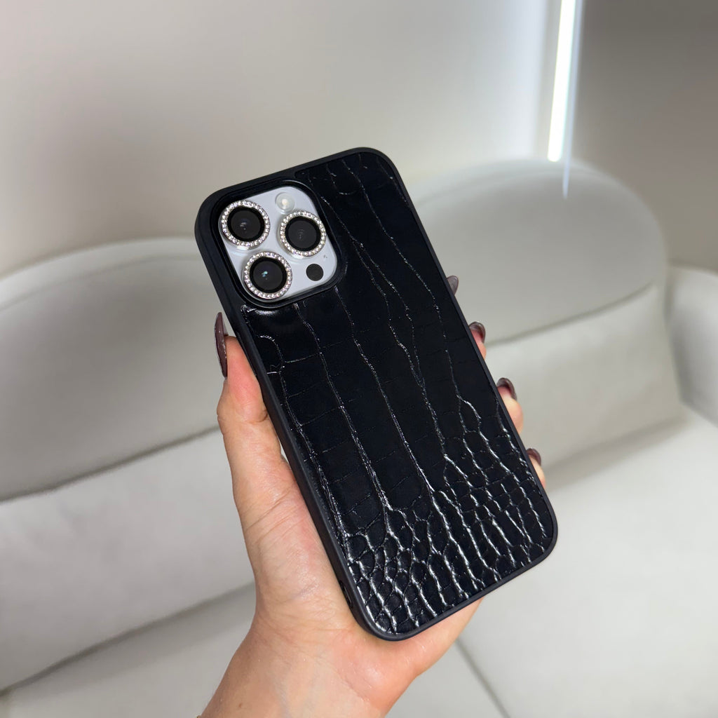 CASE IPHONE 13 PRO MAX COCODRILO NEGRO