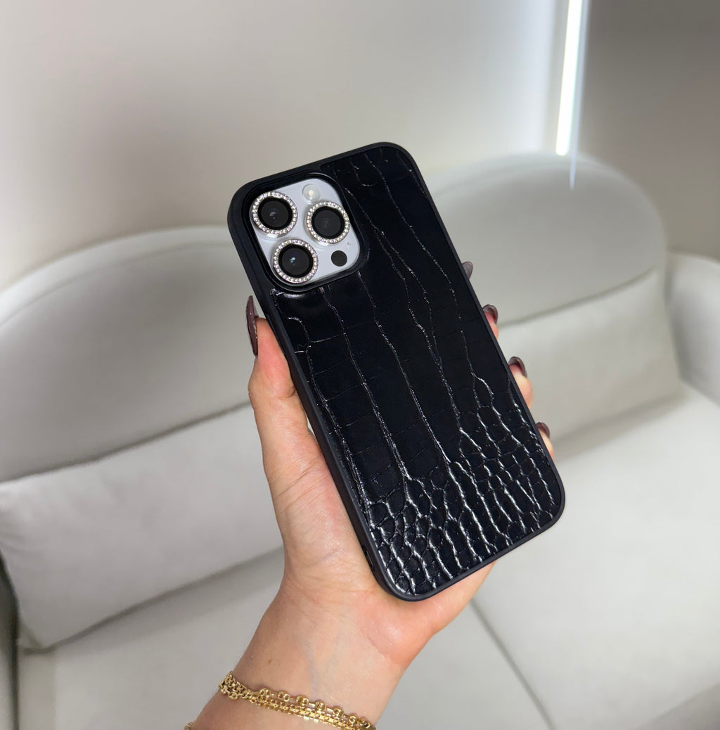 CASE IPHONE 11 PRO MAX COCODRILO NEGRO