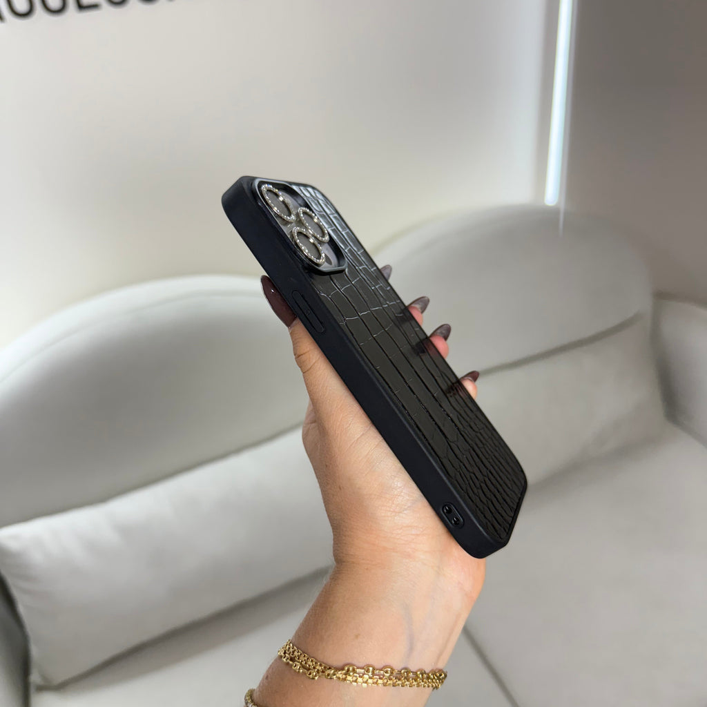 CASE IPHONE 11 PRO MAX COCODRILO NEGRO