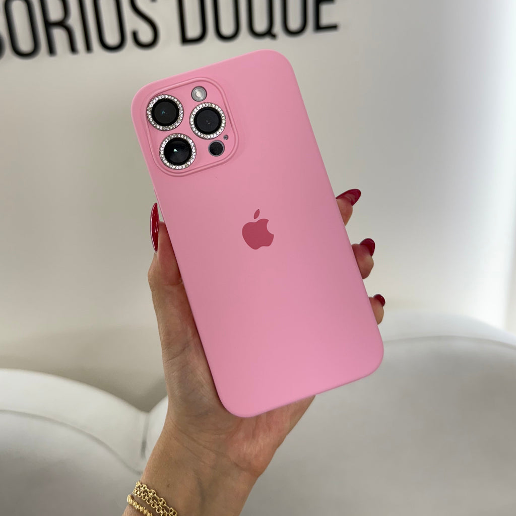 CASE IPHONE 16 PRO MAX SILICONA ROSADO