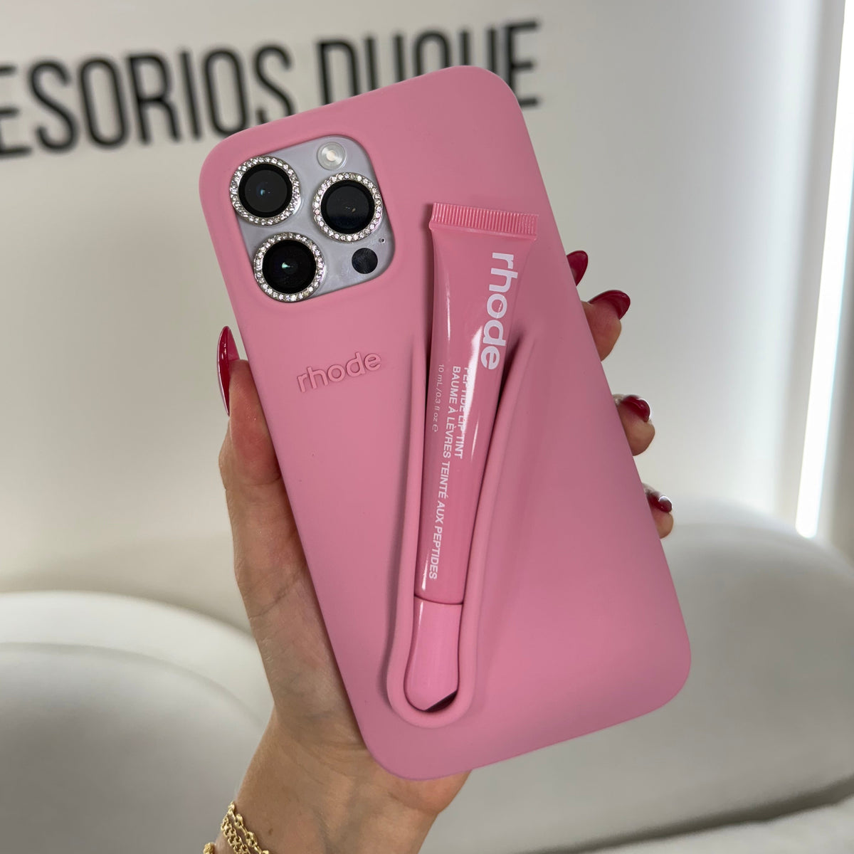 CASE IPHONE 16 PRO MAX RHODE ROSADO