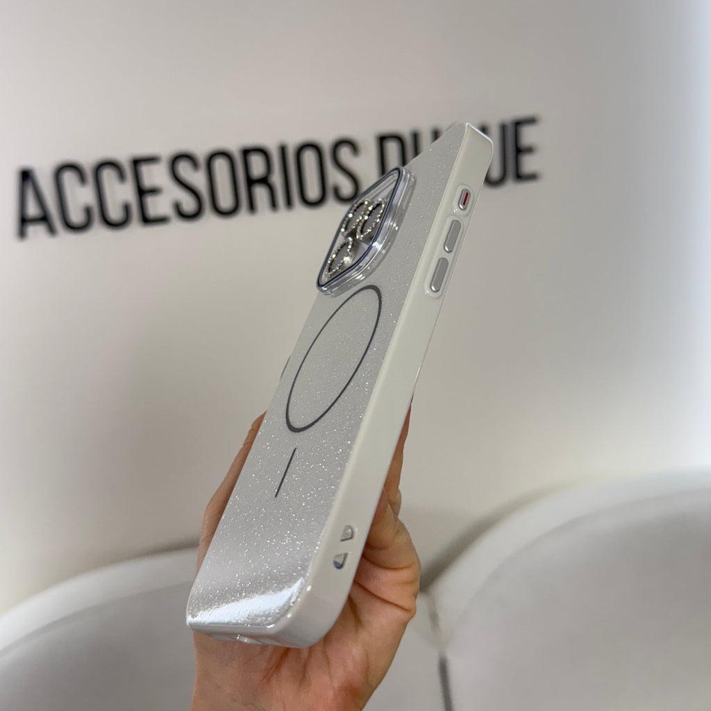 CASE IPHONE 13 PRO MAX GLAM MAGSAFE  PEARL