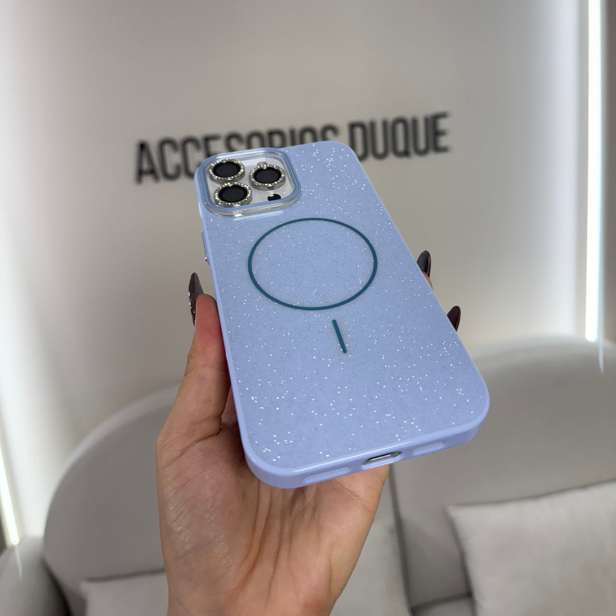 CASE IPHONE 15 PRO GLAM MAGSAFE VIOLET
