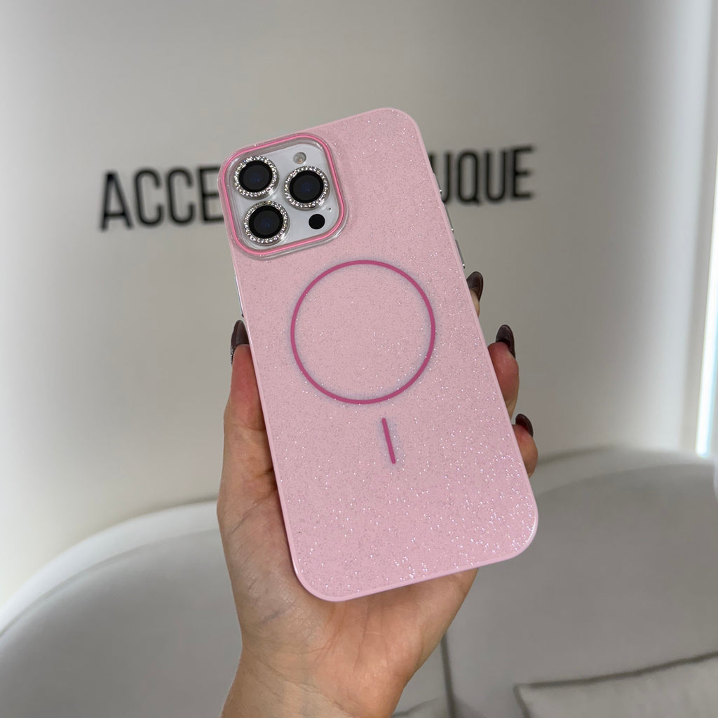 CASE IPHONE 13 PRO MAX GLAM MAGSAFE ROSADO
