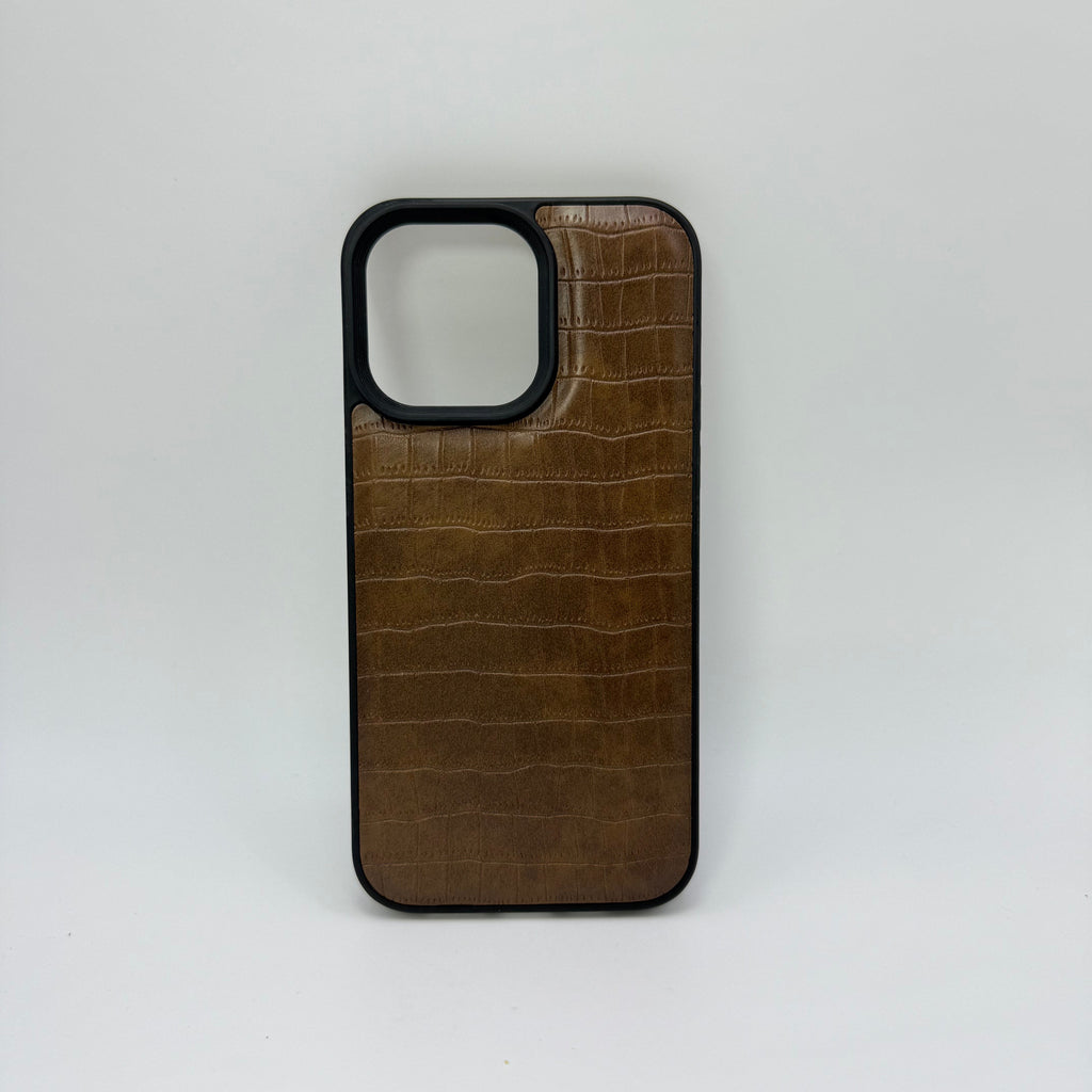 CASE IPHONE 16 PRO COCODRILO CAFE