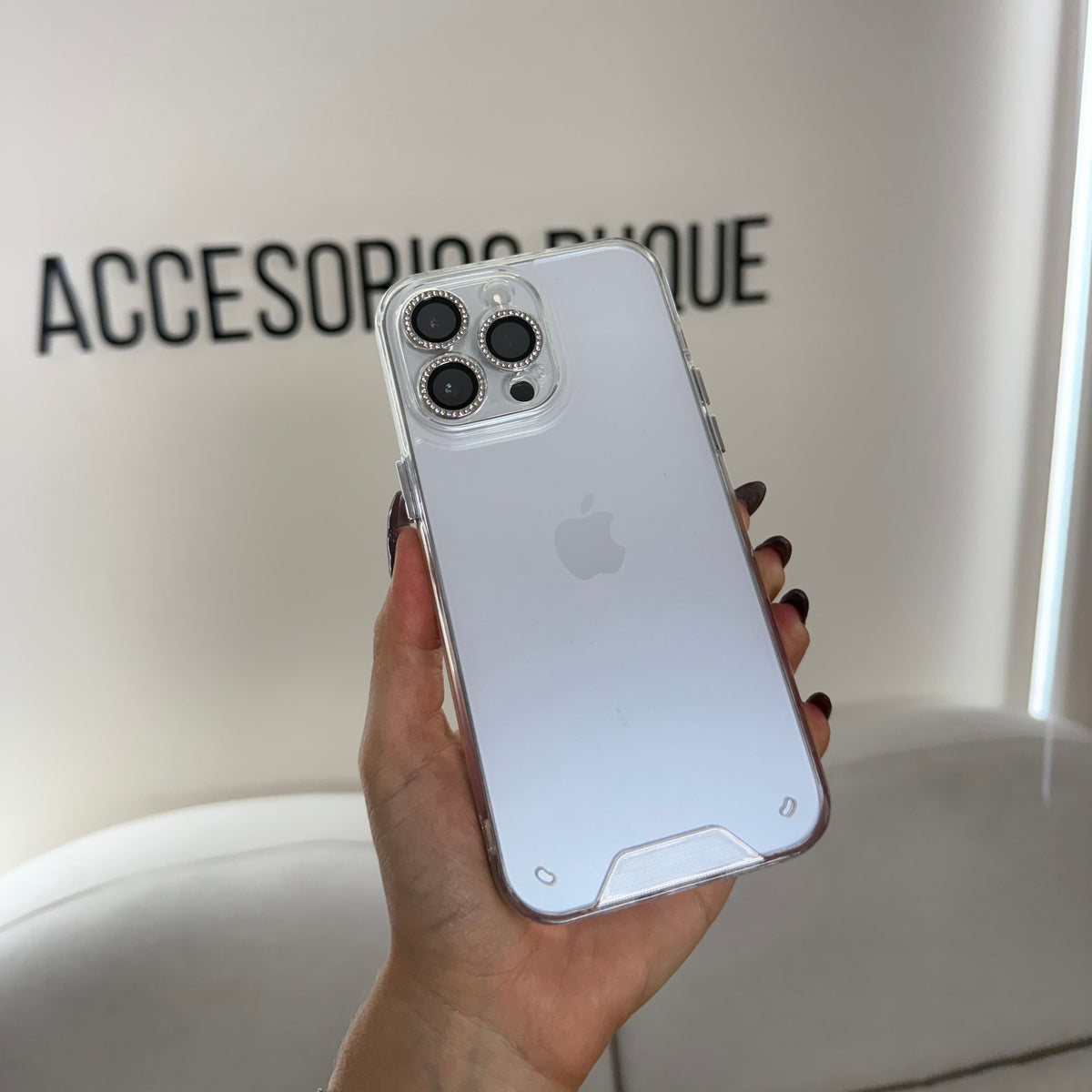 CASE IPHONE 15 PRO MAX ACRILICO TRANSPARENTE