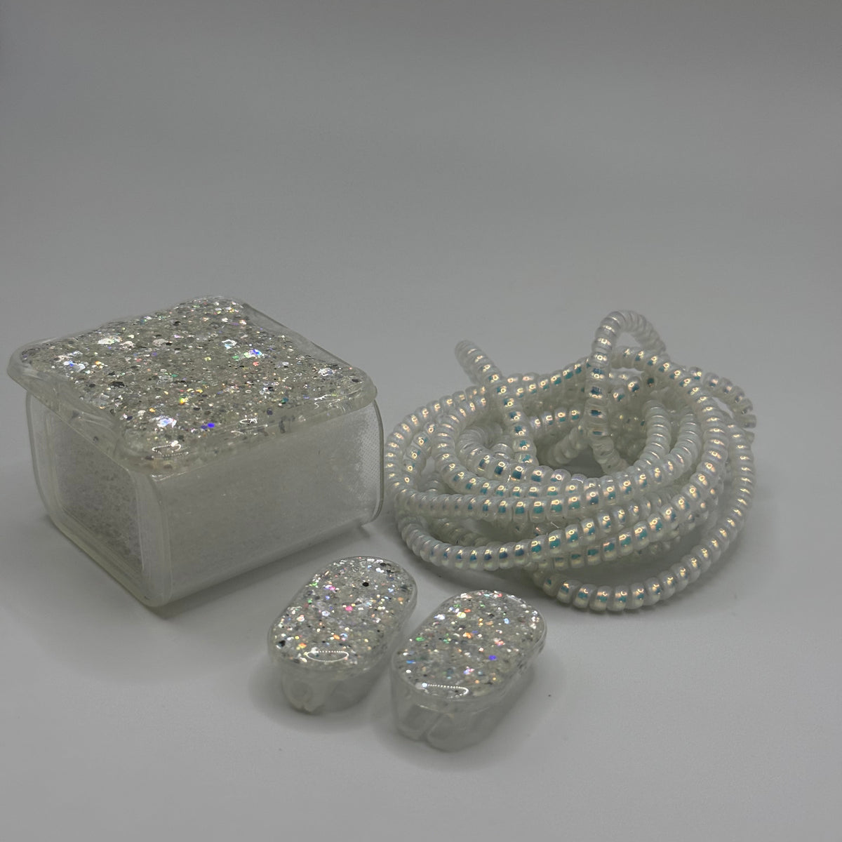 PROTECTOR DE CARGADOR GLITTER PLATEADO