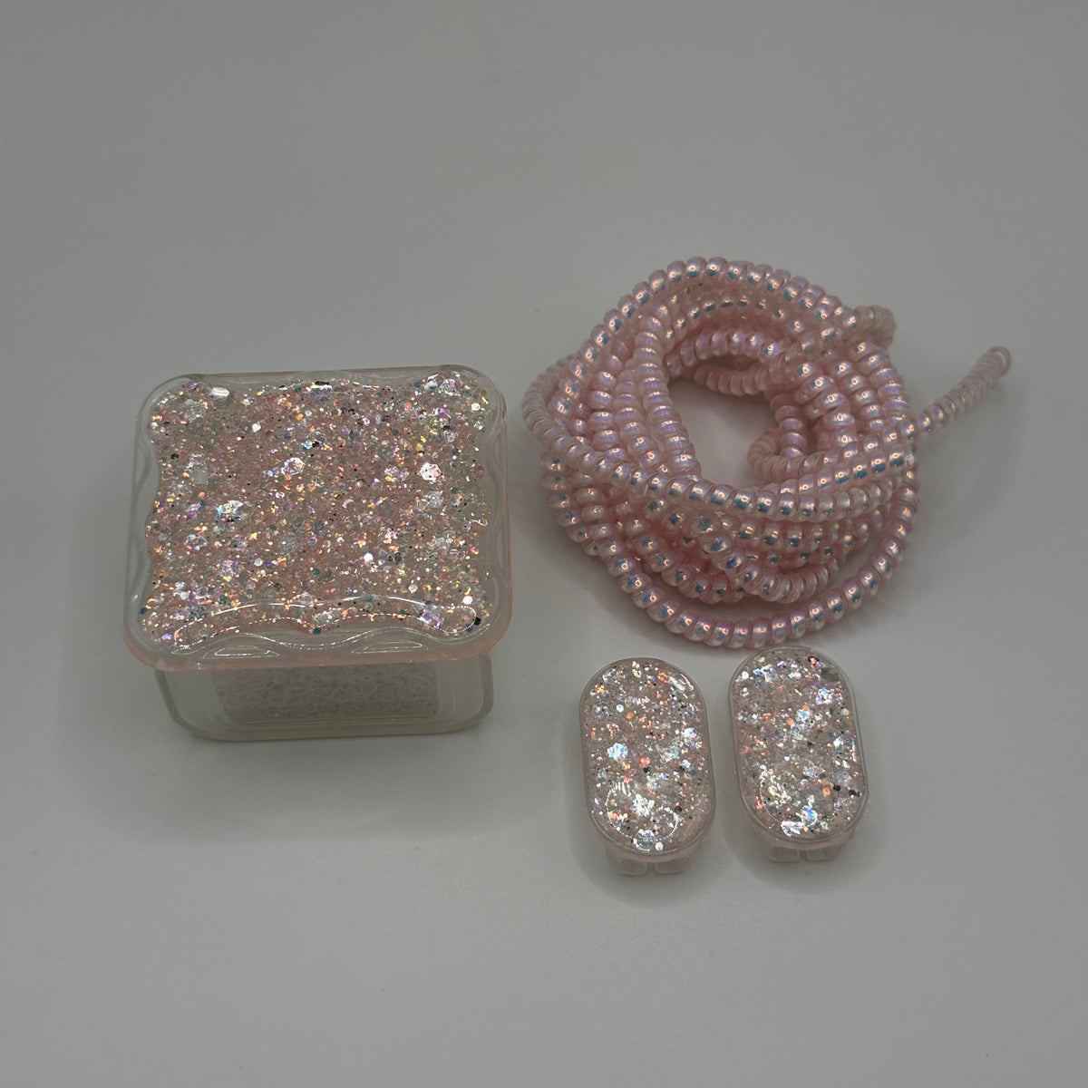 PROTECTOR DE CARGADOR GLITTER ROSA