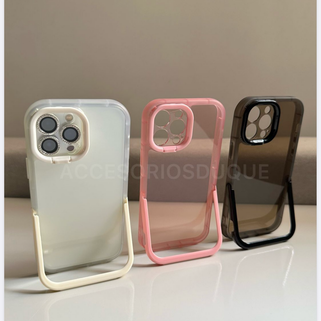 CASE IPHONE 11 SOPORTE ROSADO